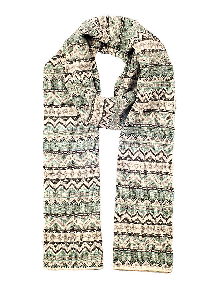 Women's Alpine Fair Isle Knitted Scarf