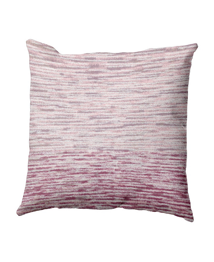 E by Design Ocean View 16 Inch Light Purple and Purple Decorative Geometric Throw Pillow