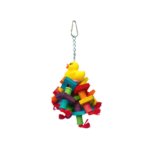 A  E Happy Beaks Rubber Duck Monster Bird Toy