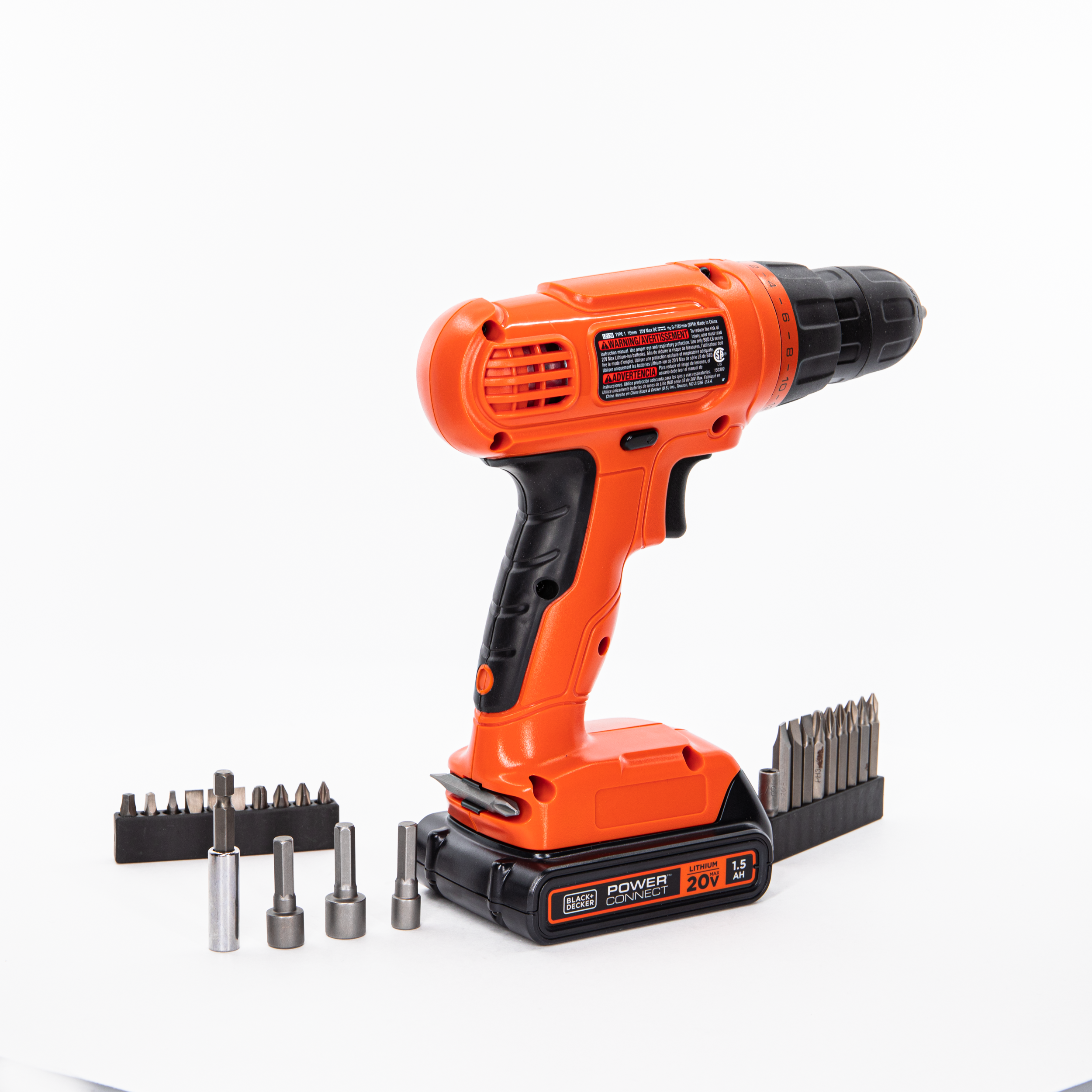 20V MAX* POWERCONNECT™ Cordless Drill/Driver + 30 Pc. Kit