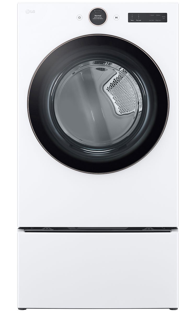 LG 7.4 Cu. Ft. White Front Load Gas Dryer