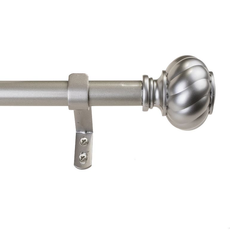 Decopolitan Twist Knob Adjustable 1 Curtain Rod Set