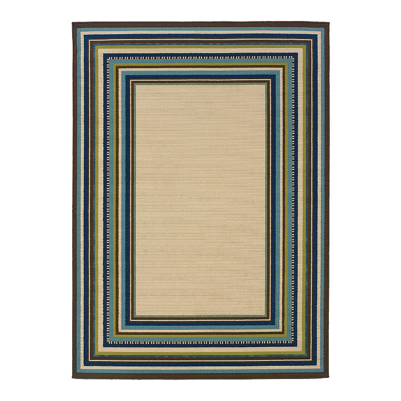 StyleHaven Cayman Framed Indoor Outdoor Rug