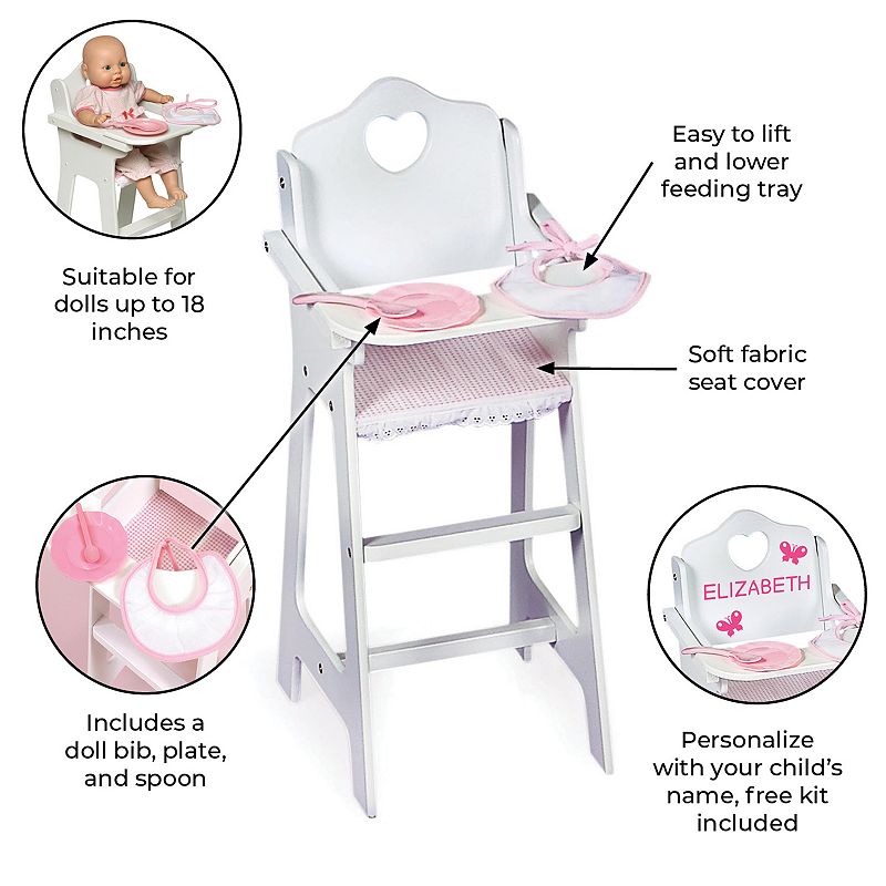 Badger Basket Doll High Chair Set