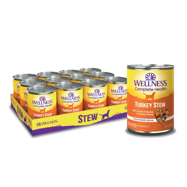 Wellness 12.5 oz Turkey Stew Thick and Chunky Natural Canned Dog Food