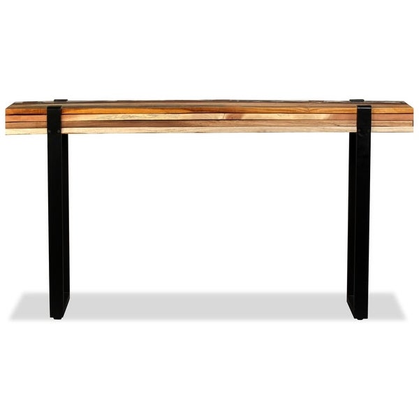 vidaXL Console Table Solid Reclaimed Wood Adjustable