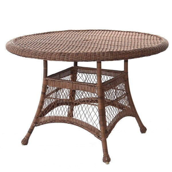 Round Resin Wicker Dining Table