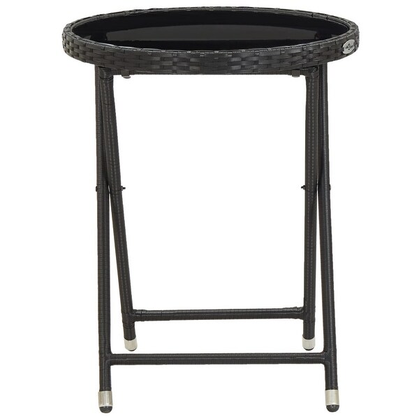 vidaXL Tea Table Black 23.6