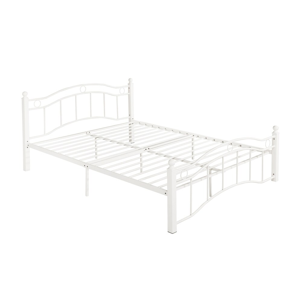 Bouvardia Contemporary Iron Bed Frame by Christopher Knight Home