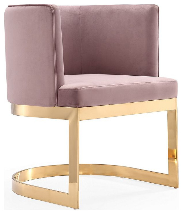 Aura Dining Chair in Royal Blue and Polished Brass   Modern   Dining Chairs   by Timeout PRO  Houzz