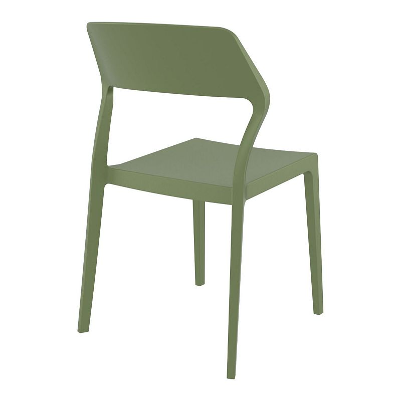 32.75 Olive Green Solid Patio Dining Chair