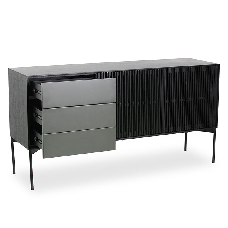 SEGAN Sideboard Buffet 160cm - Black & Grey