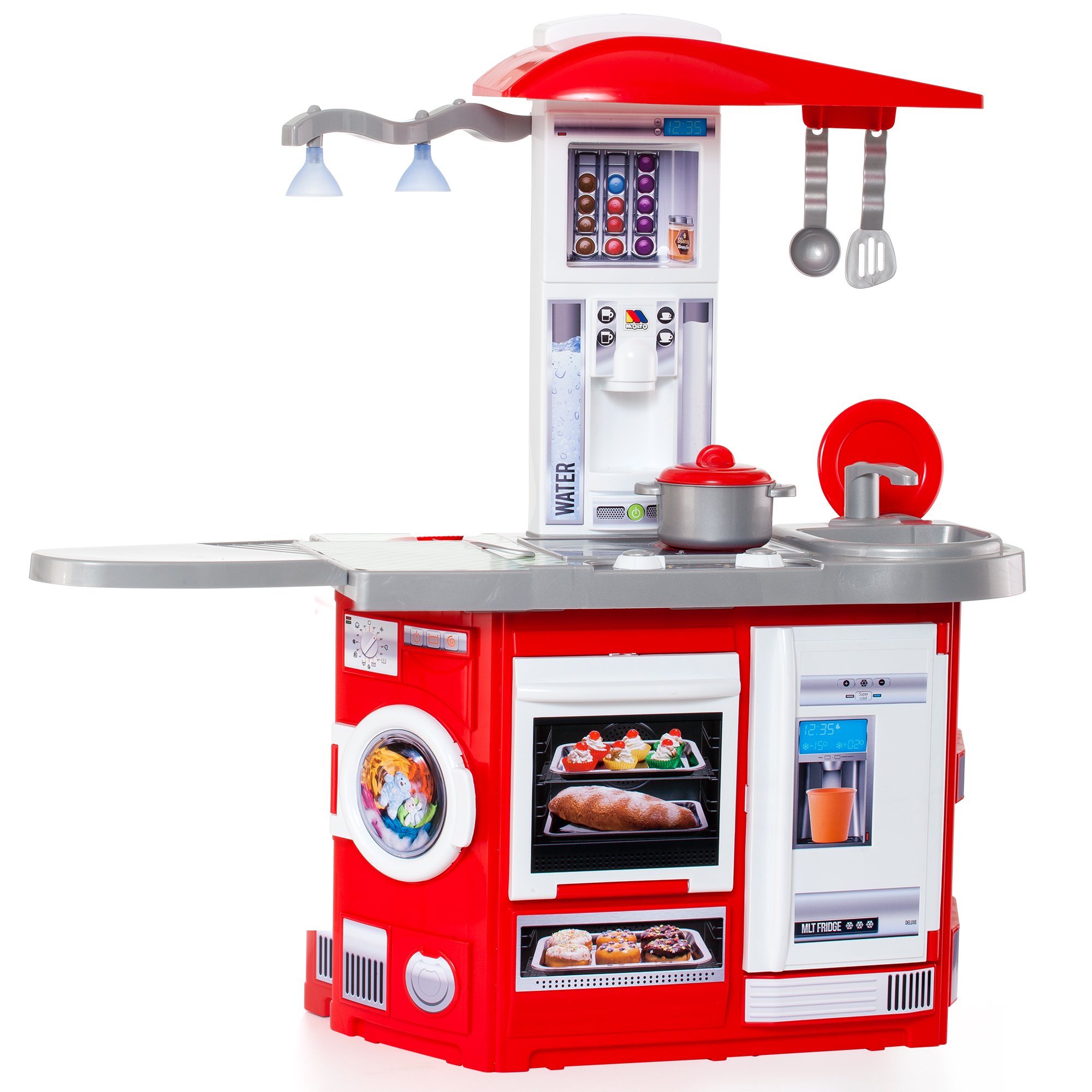 Molto Pretend Play Cook'n'Play Electronic Kitchen Playset with Accessories