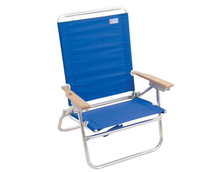 RIO Beach 4-Position Easy In-Easy Out Beach Chair - Blue SC602-46-1