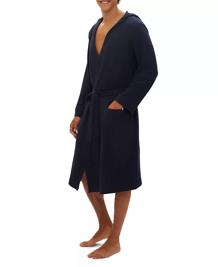 GAP Men's Hooded Waffle-Knit Robe