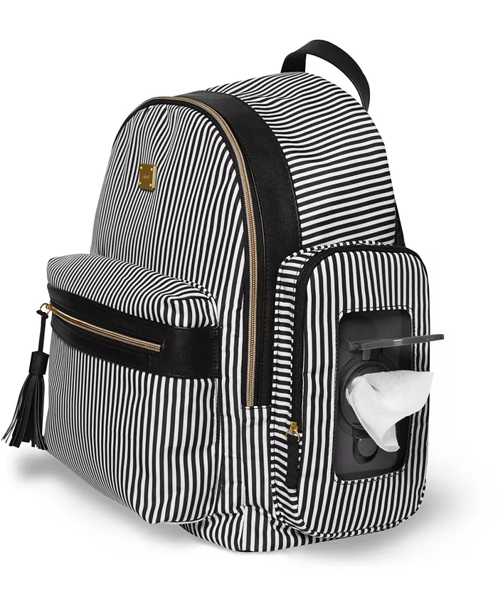 Carter's Handle It All Striped Backpack Diaper Bag