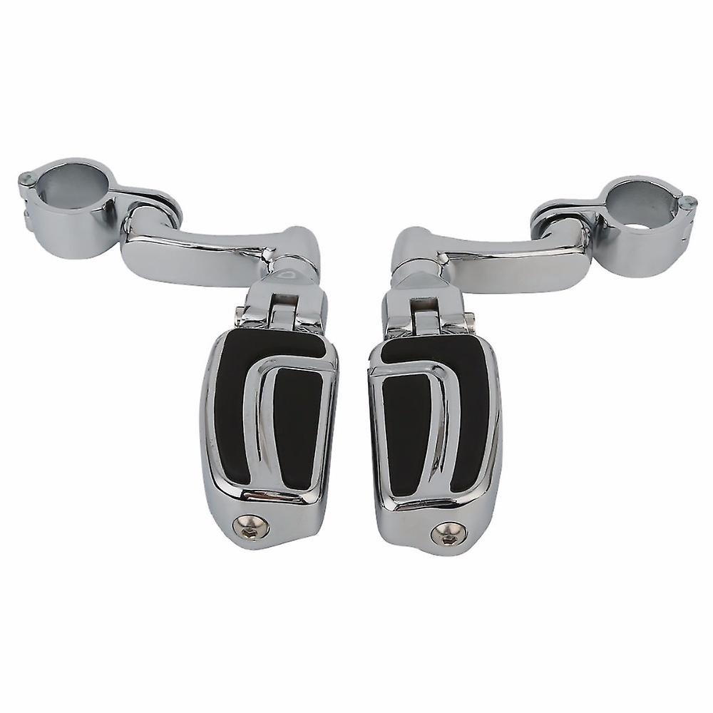 Born Pretty 1-1/4andquot; Highway Engine Guard Clamps Foot Pegs For Harley Davidson Touring Chrome