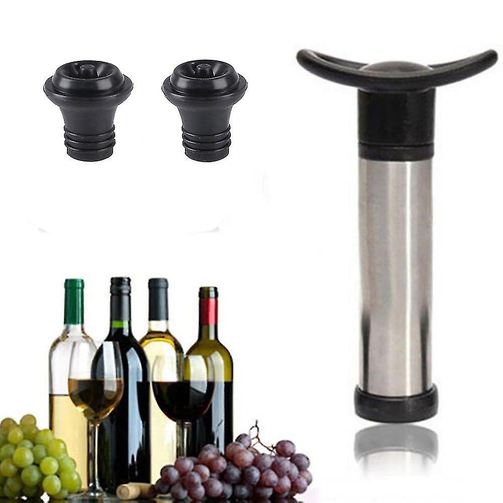 Wine Stopper Silicone Plug With Pump Wine Bottle Stopper Sealer Vacuum Saver Preserver Reusable Bottle Cap Bar Accessories