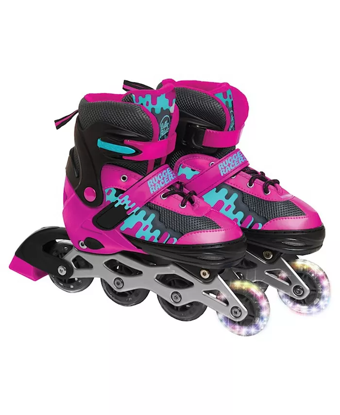 Rugged Racers Kids Adjustable and Convertible Rollerblade and Ice Skate  Medium