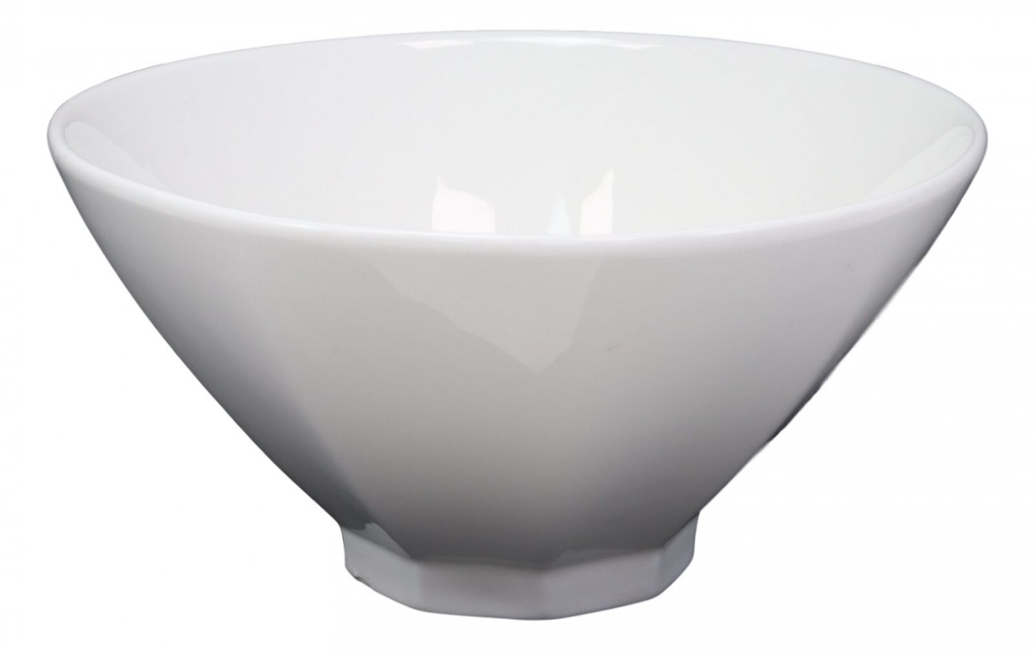 1 Contemporary Trapezoid White Porcelain Large Ramen Pho Soup Bowls 44oz Set Of 4 EBR02