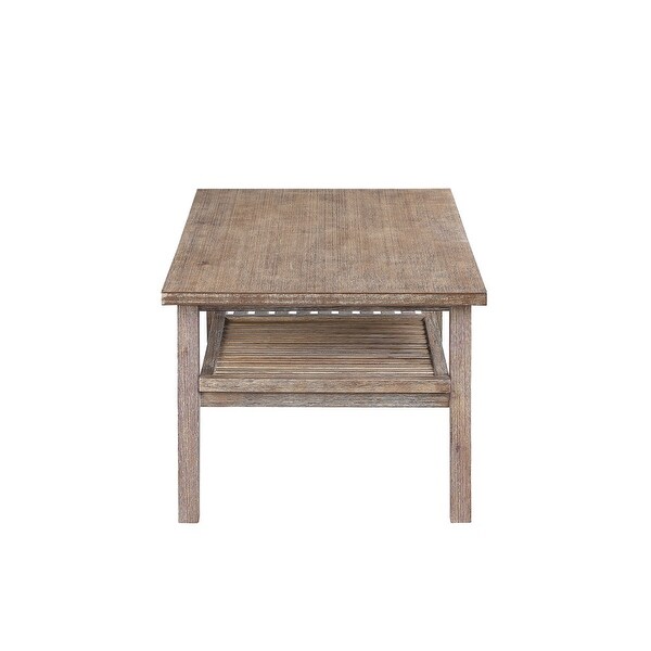 Brown Wood Coffee Table Boraam Sonoma Collection