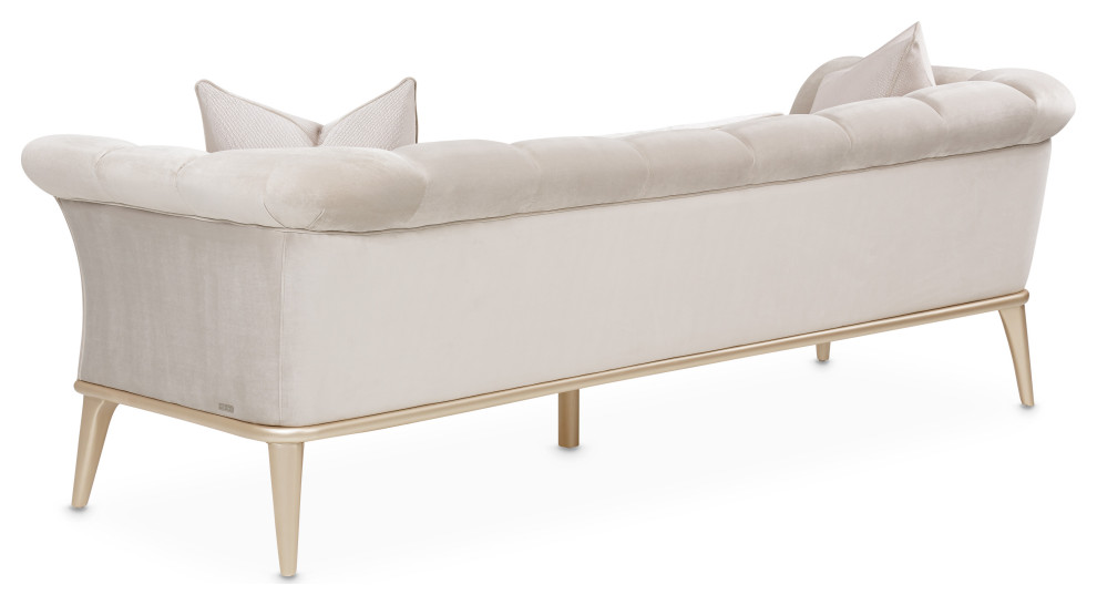 Yvette Sofa   Porcini/Champagne   Midcentury   Sofas   by HedgeApple  Houzz