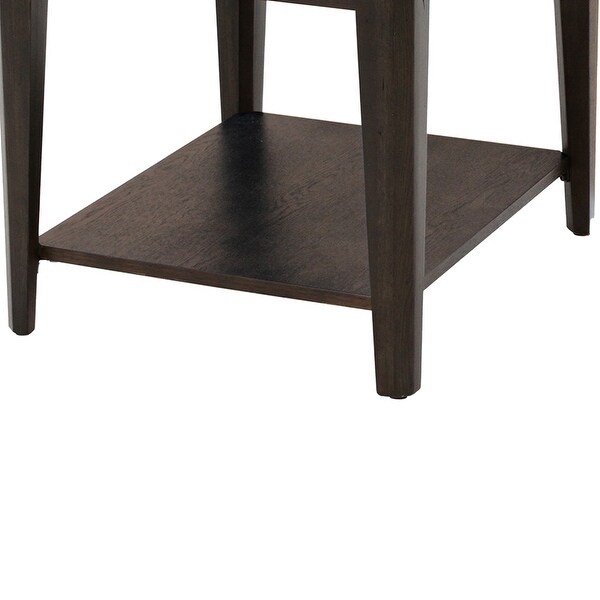 Chromcraft Peter Revington End Table in Light Gray， Dark Gray Finish