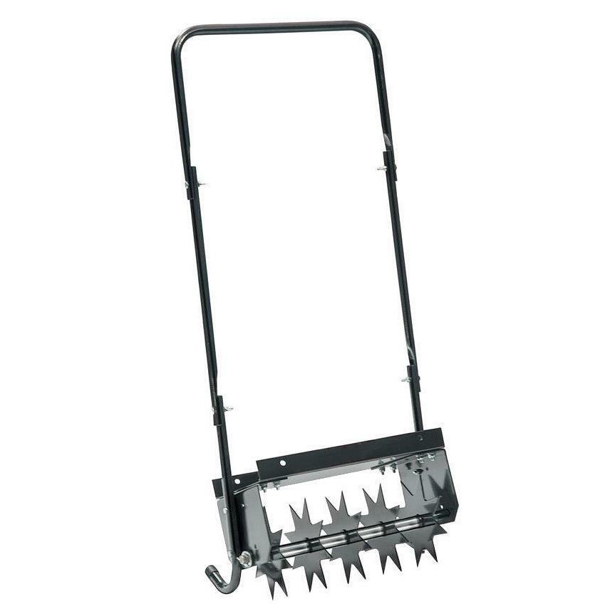 Heavy-Duty 16-Inch Lawn Push Spike Aerator With Comfortable Handle