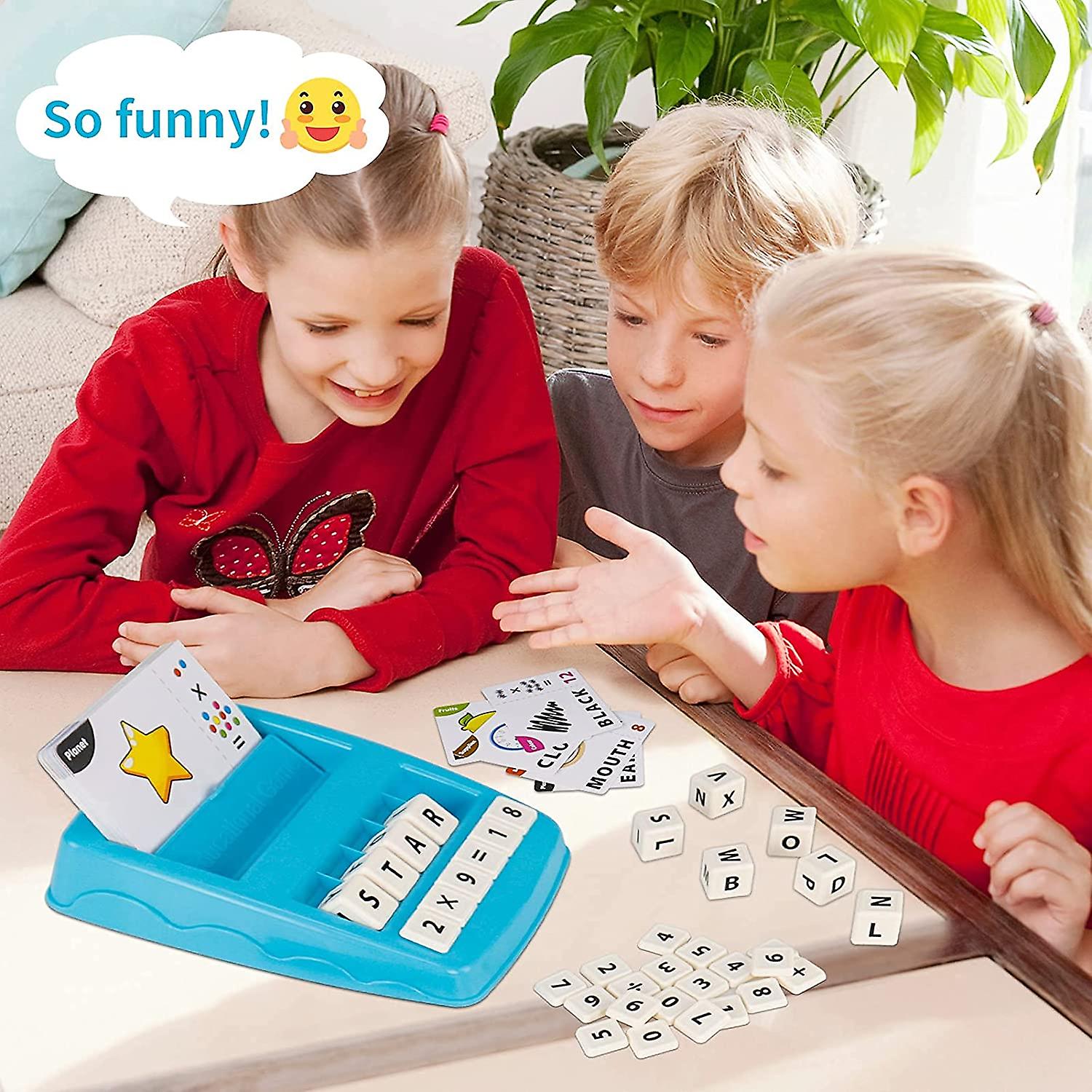 Matching Letter Games?for Kids Age 3-8， 2 In 1 Spelling and Reading?educational Toys Flash Cards?number and Color Recognition?preschool Learning Sight Wor