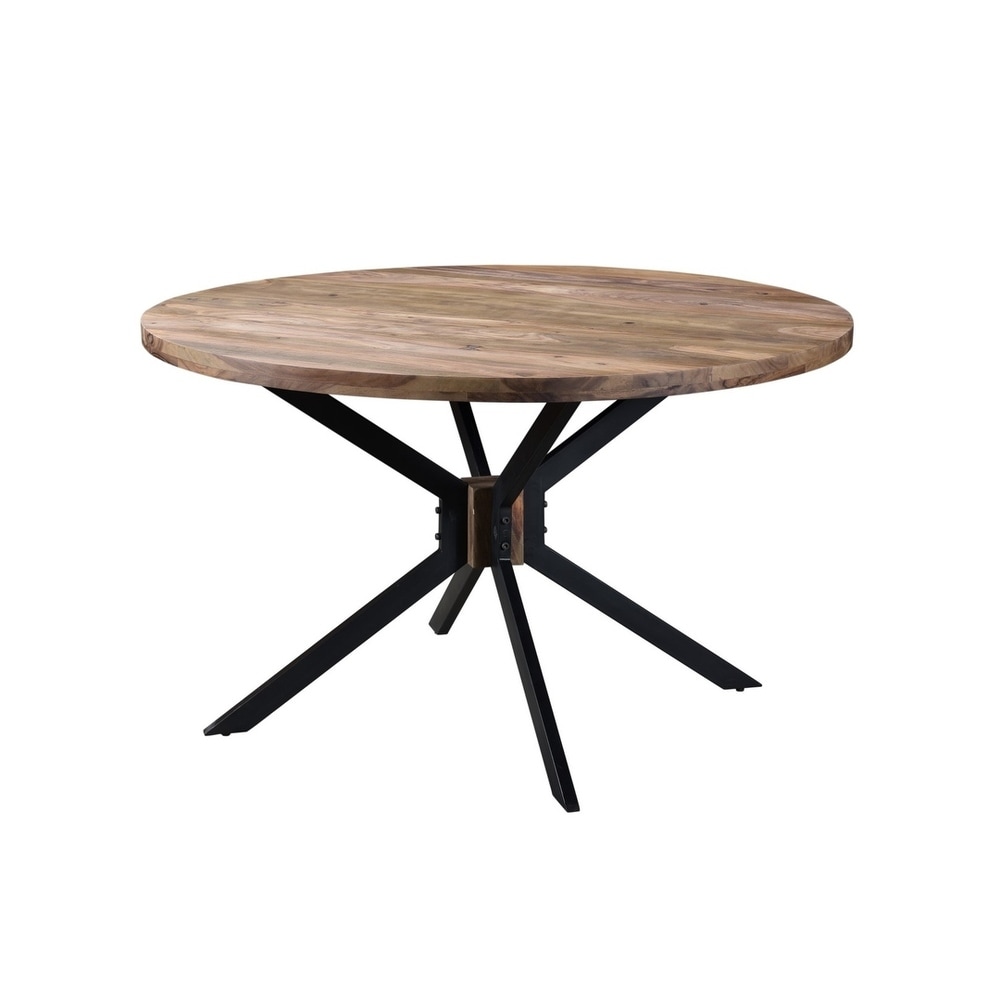 ROOT Sheesham Wood Round Dining Table   51\