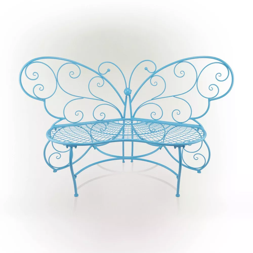 💒Last Day Special 70% off - Butterfly Metal Two People Outdoor Bench