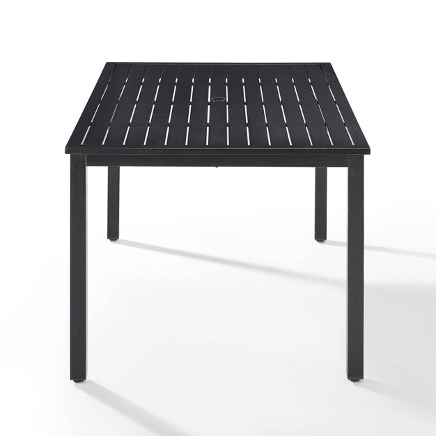 Kaplan Rectangle Outdoor Dining Table Oil Rubbed Bronze Crosley