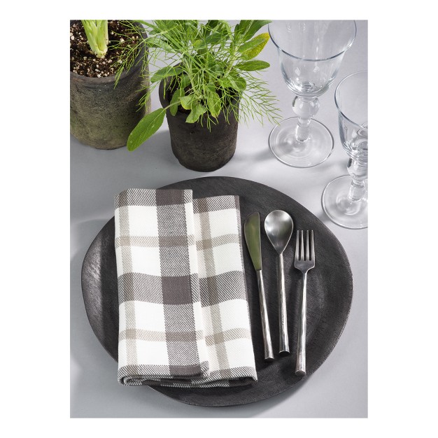 Yuri Classic Plaid Design Casual Cotton Napkin Saro Lifestyle