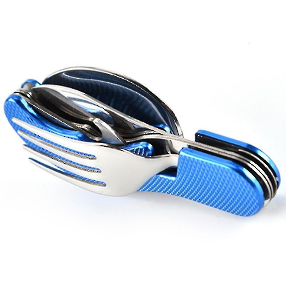 4-in-1 Camping Utensils Cutlery Set (fork/spoon/knife/bottle Opener)