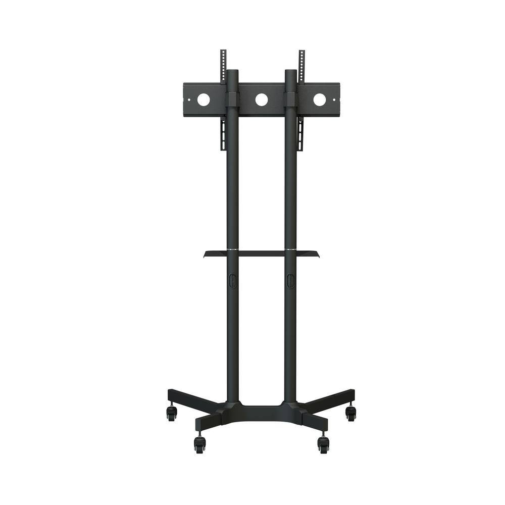 ProMounts Rolling Mobile TV Cart with Shelf for TVs 32 in. to 70 in. for Classrooms and Offices Universal TV Floor Stand Mount AFC6402-02