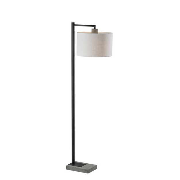 Devin Floor Lamp Black Adesso