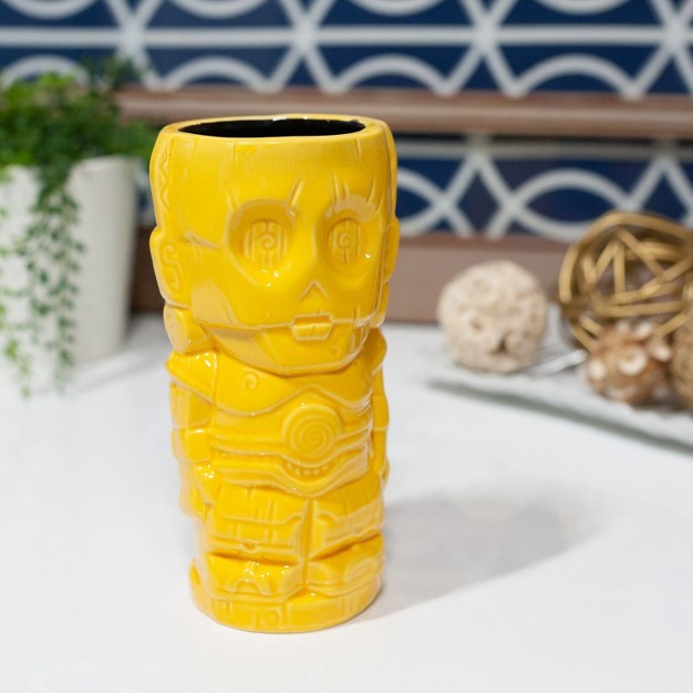 Beeline Creative Geeki Tikis Star Wars C 3po Mug Crafted Ceramic Holds 14 Ounces