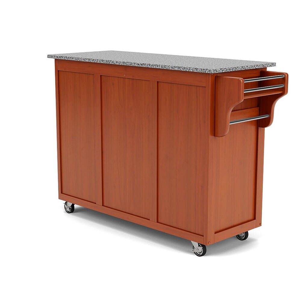 Homestyles Create A Cart Brown Wood Kitchen Cart   49\