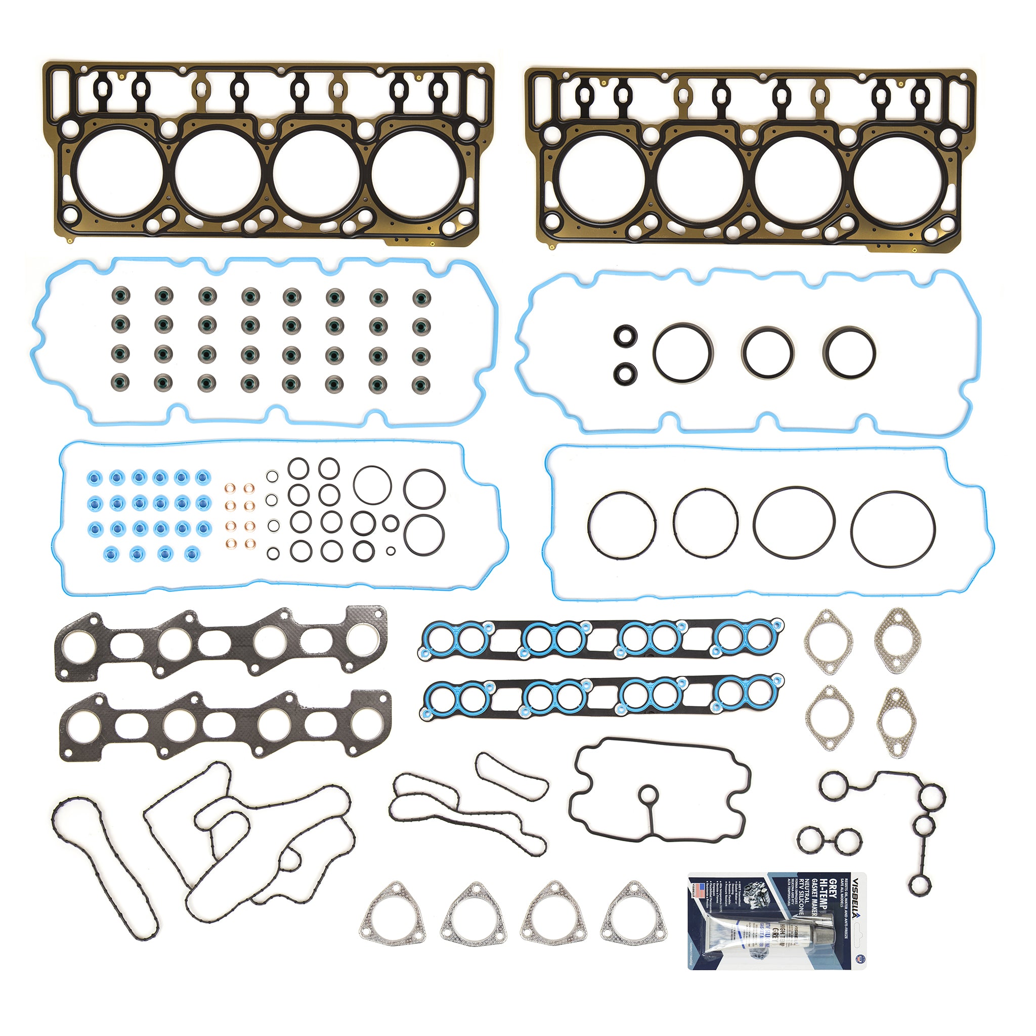 Evergreen 8-20764 Head Gasket Set Fits 08-10 Ford F250 F350 Powerstroke Diesel Turbo 6.4L OHV