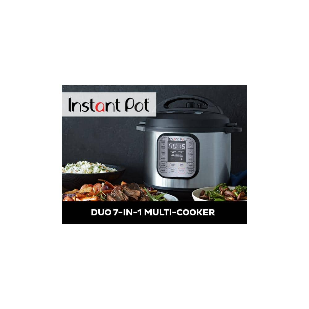 Instant Pot 8 qt. Stainless Steel Duo Electric Pressure Cooker 113-0002-03