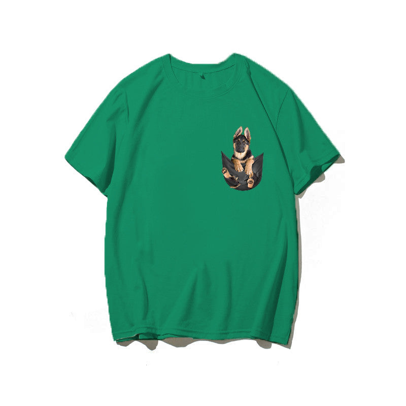 German Shepherd in Pocket Classic T-Shirt