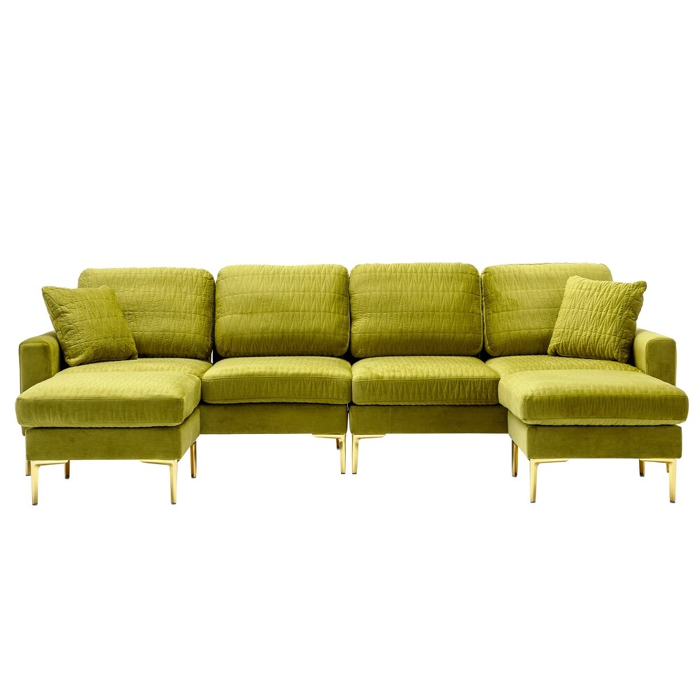 Modular Sectional sofa U Shaped Accent Sofa with Ottoman