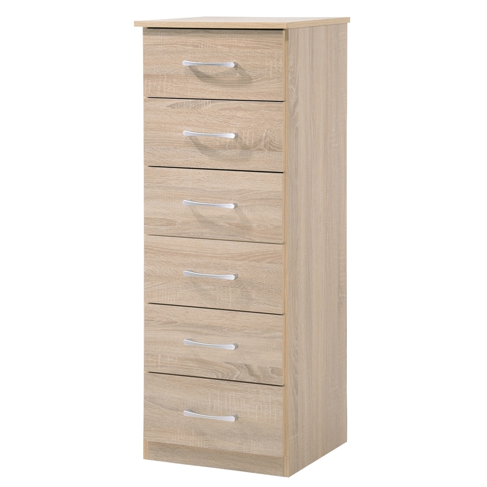 Boston 6 Drawer Chest of Drawers (18 in L. X 16 in W. X 46 in H)