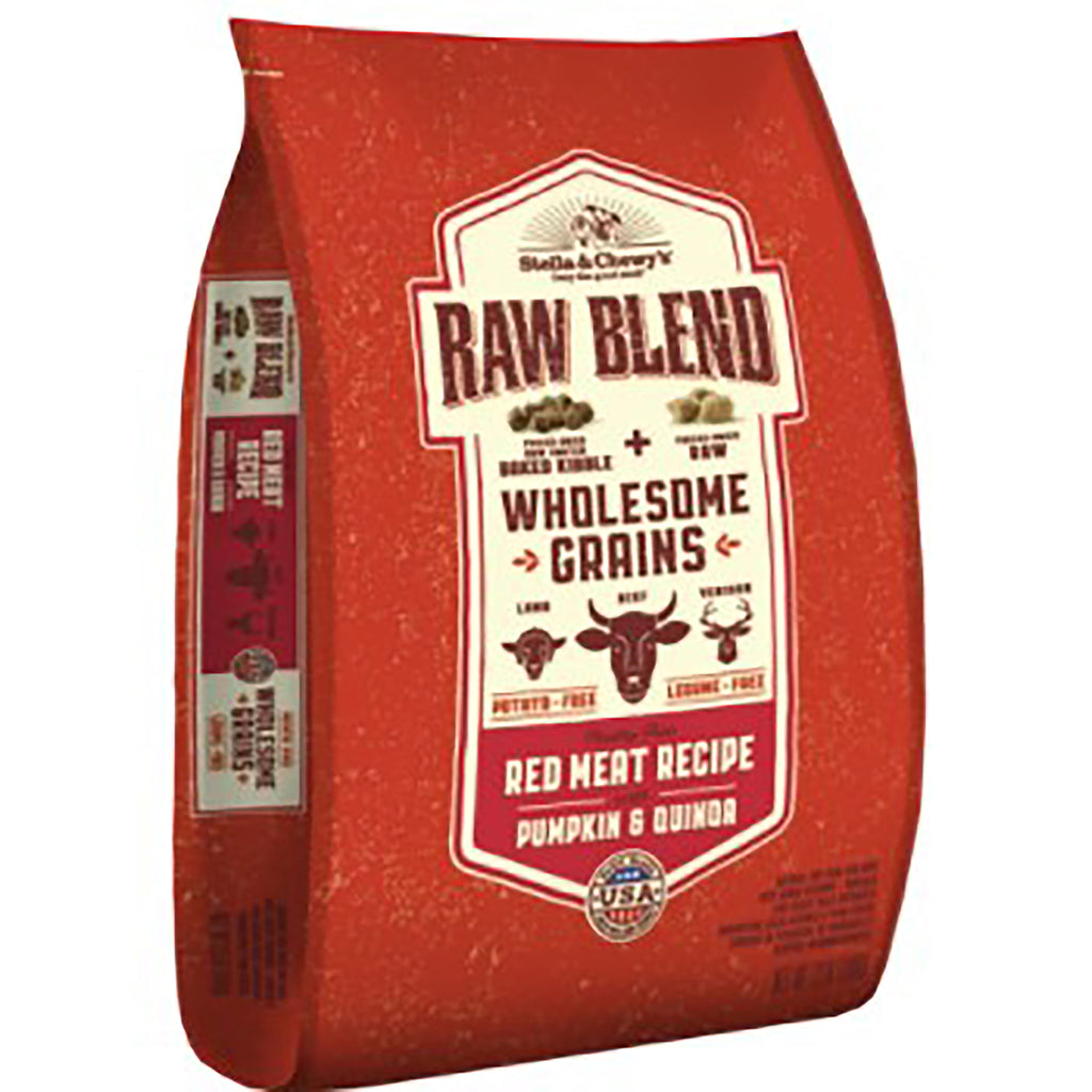 Stella and Chewy's Red Meat Recipe Raw Blend Baked Dog Kibble with Grain