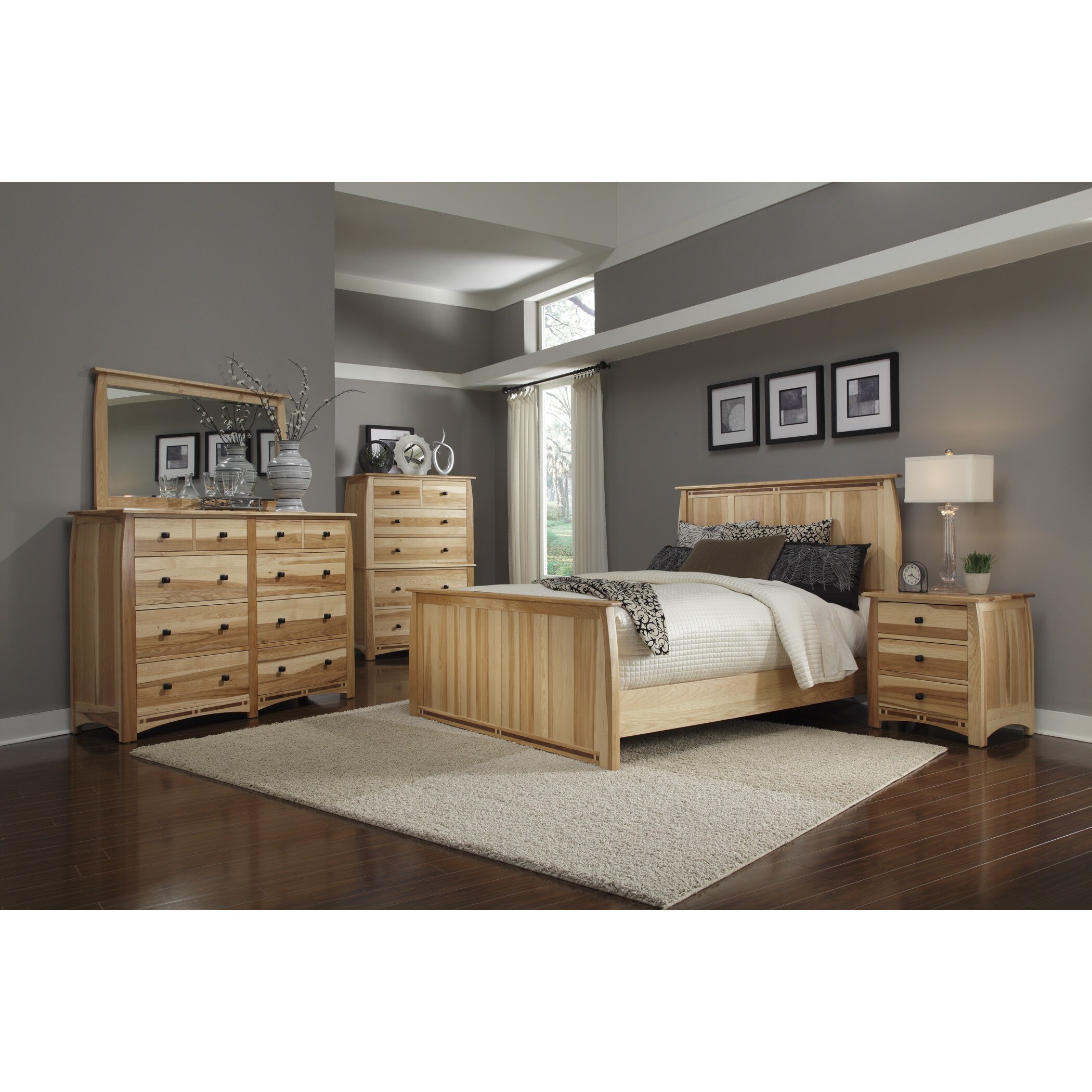 Simply Solid Emilian Solid Wood 6-piece King Bedroom Collection - - 10208431