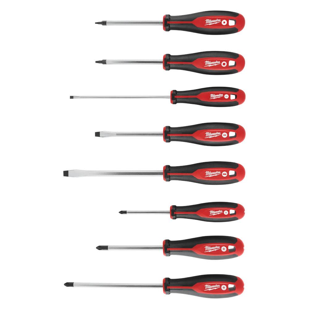 Milwaukee 8pc Screwdriver Kit with Square 48-22-2718 from Milwaukee