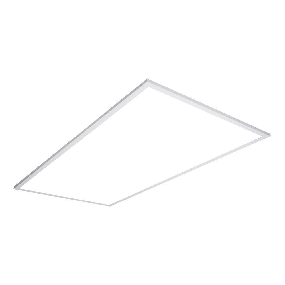 Metalux 2 ft. x 4 ft. White Integrated LED Flat Panel Troffer Light Fixture at 4700 Lumens 4000K Cool White RT24FP