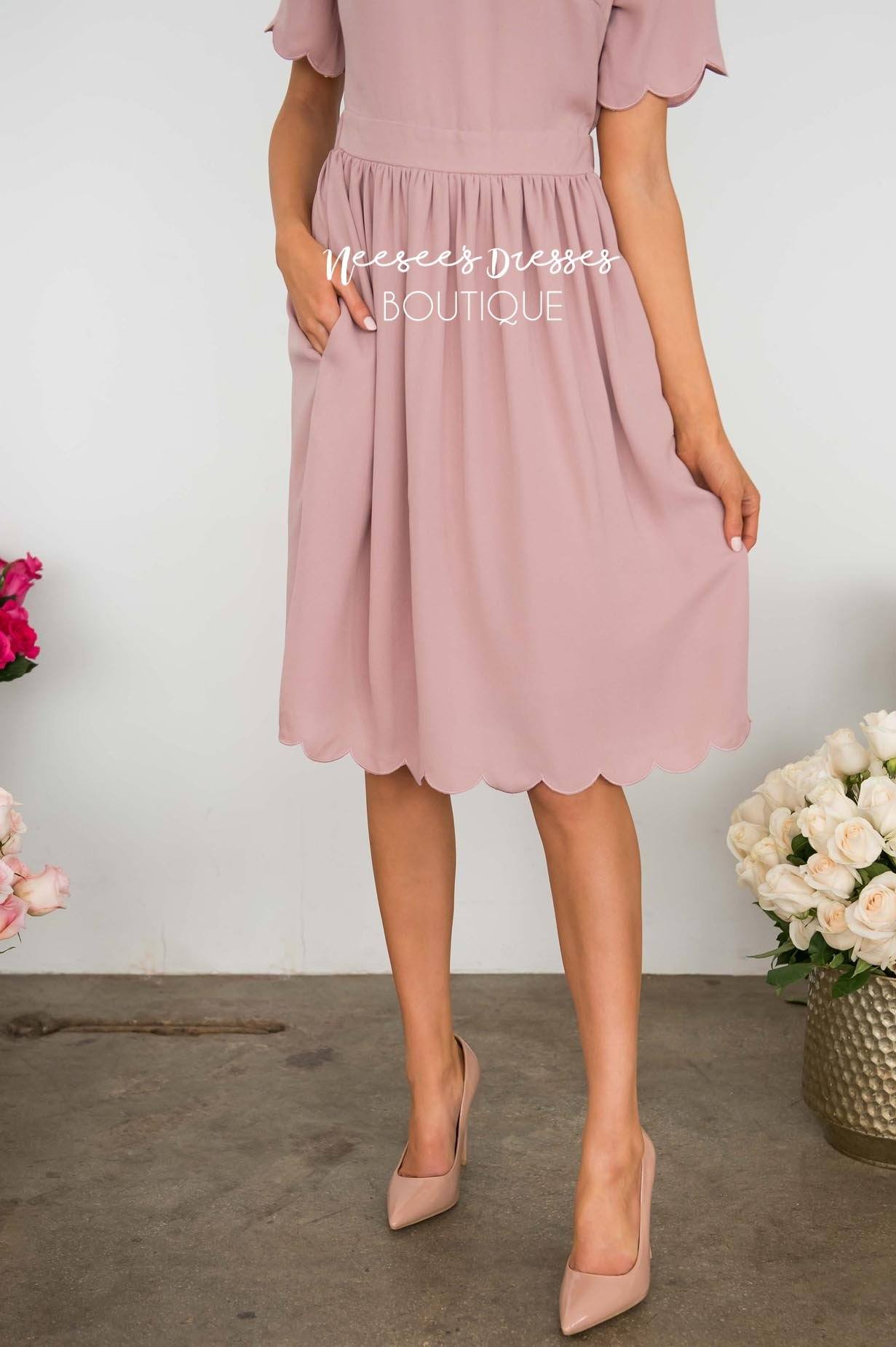 The Katrina Scallop Hem Dress