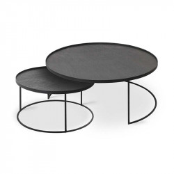 Set de tables basses à plateaux ronds L/XL Round Tray Profile Ethnicraft - Mobilier intérieur - Mobilier - GRIIN