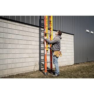 Werner 40 ft. GlideSafe Fiberglass Extension Ladder 300 lbs. Load Capacity Type IA Duty Rating T6240-2GS